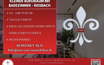 Kleiner Büroraum mit Badezimmer in Reisbach